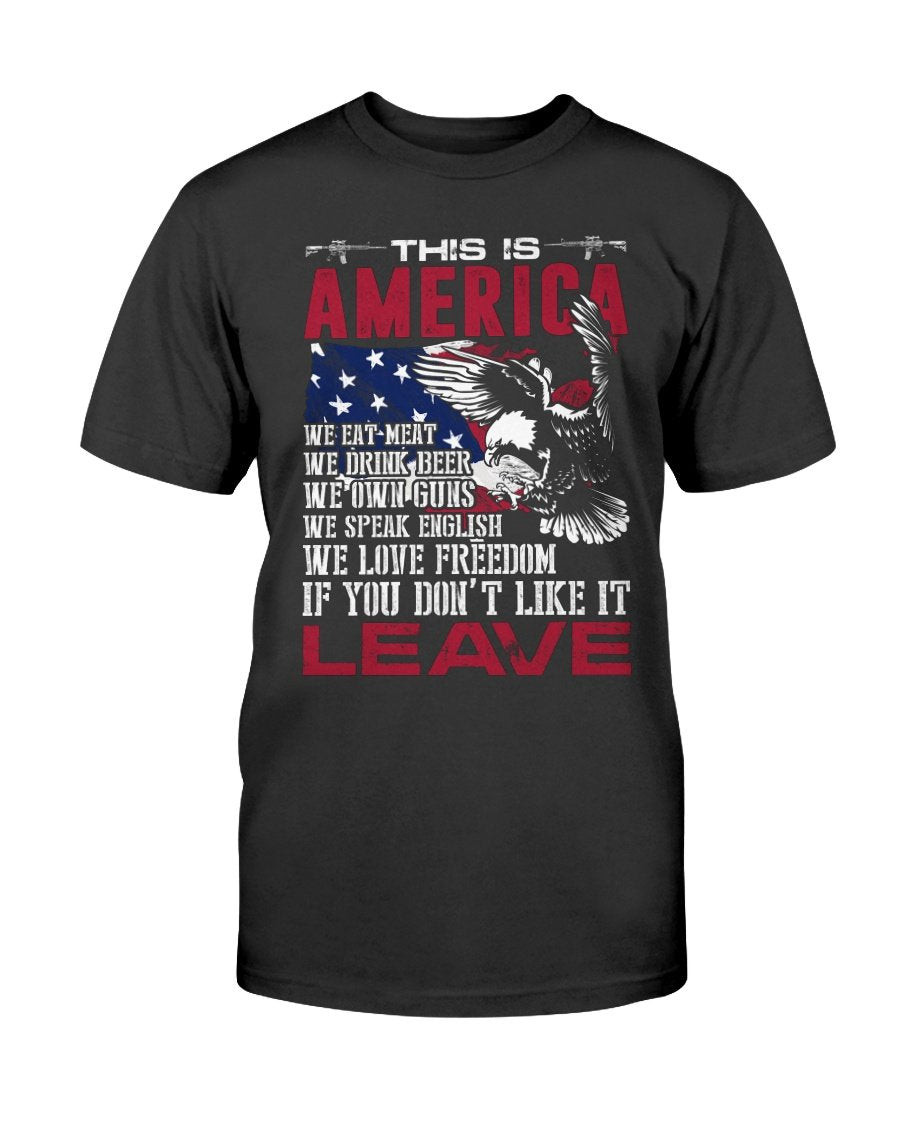 veterans shirt - this is america if you don't like it leave t-shirt