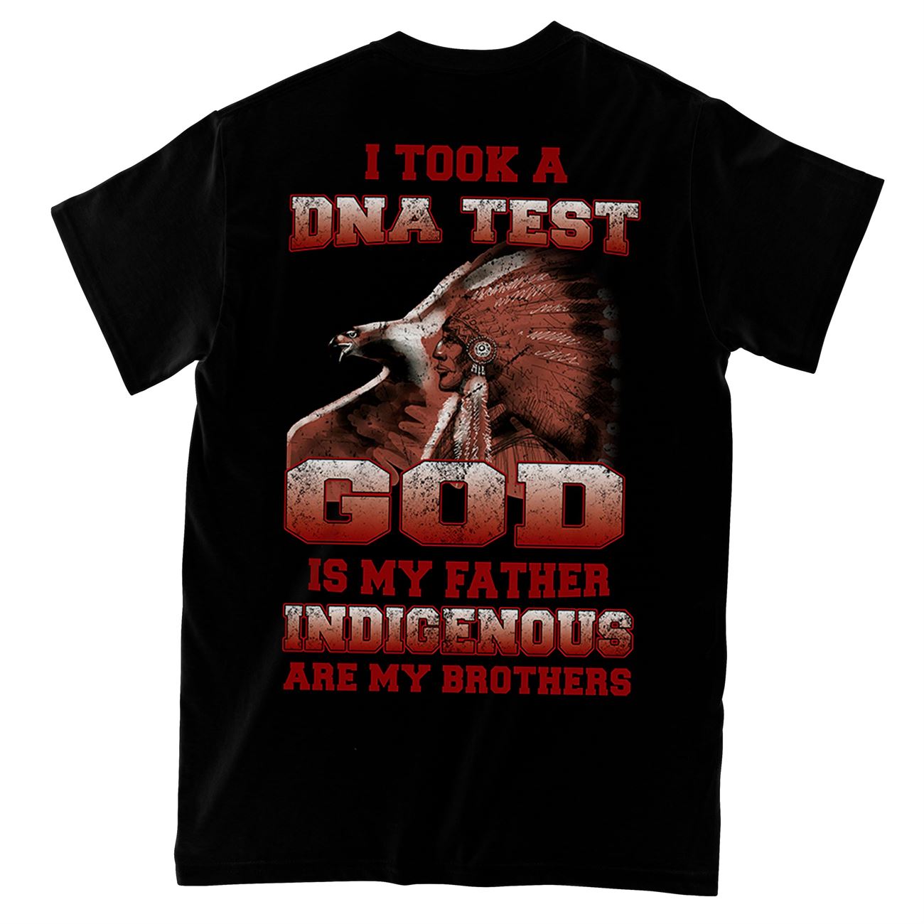 my dna definitely native american all over print t-shirt