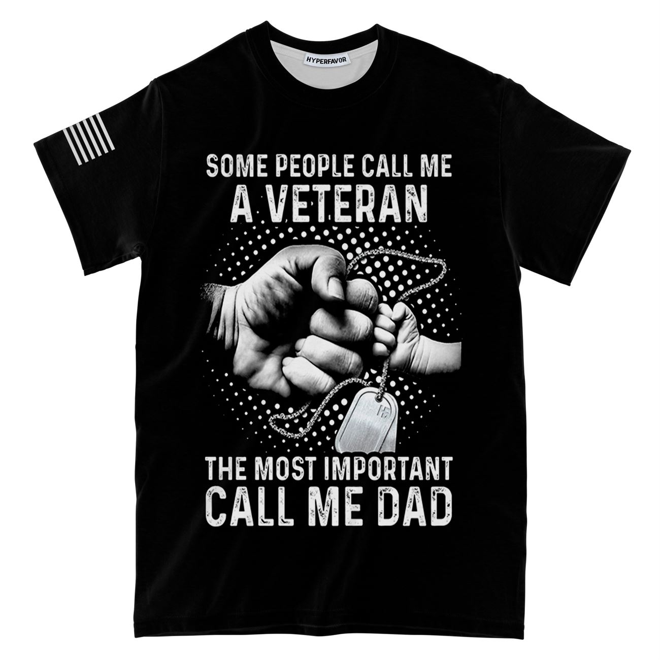 some people call me a veteran the most important call me dad all over print t-shirt