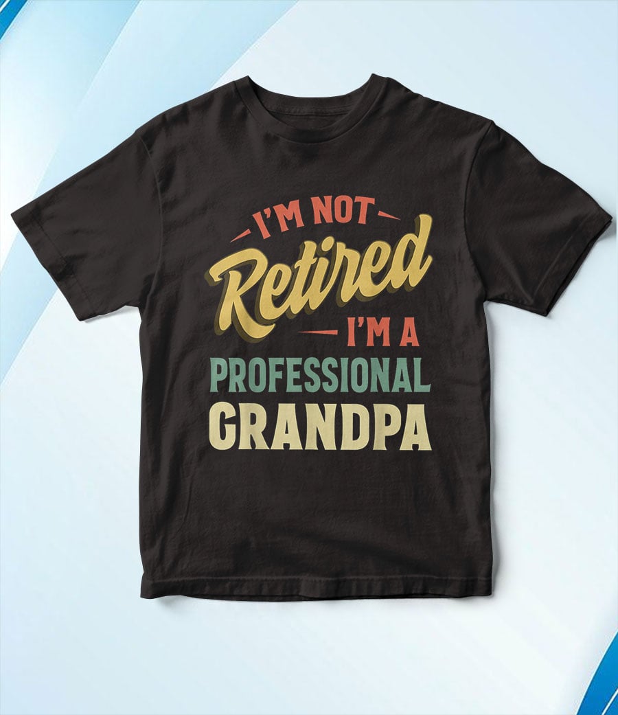 retired grandpa father's day t-shirt