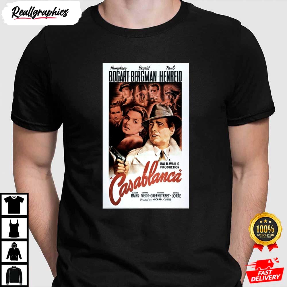casablanca (1942) movie casablanca shirt