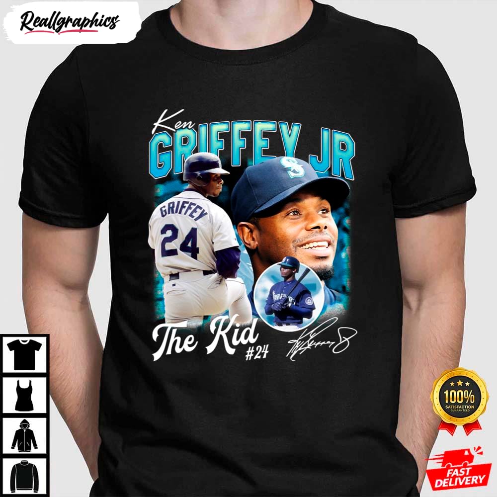 the kid baseball vintage signature ken griffey jr shirt
