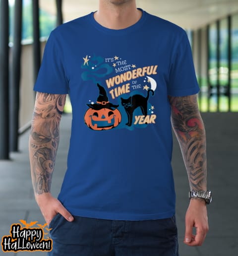 black cat halloween shirt it's the most wonderful time of the year shirt