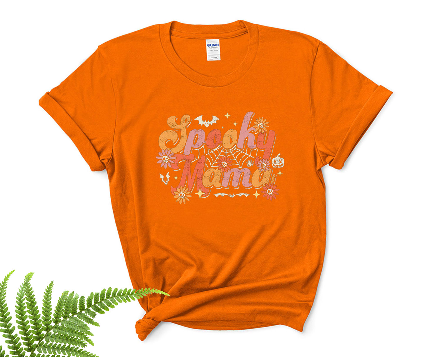 groovy spooky mama retro halloween ghost witchy spooky mom spooky ghost shirt