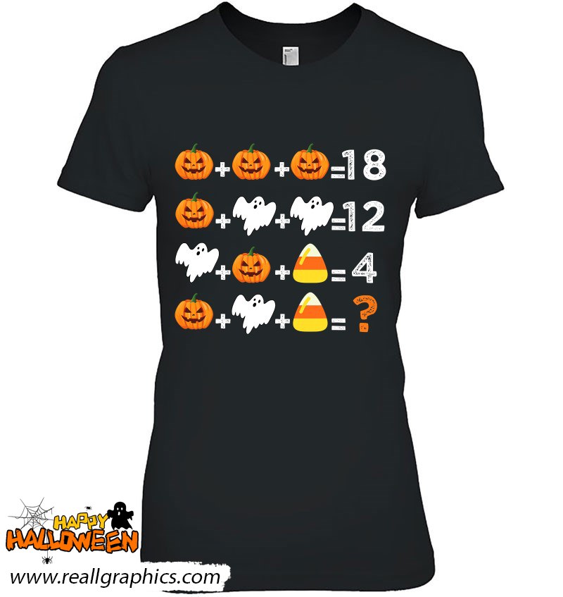 halloween order of operations quiz math teacher math nerd shirt