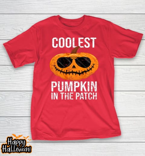 halloween pumpkin face patch costume shirt