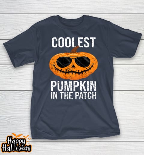 halloween pumpkin face patch costume shirt