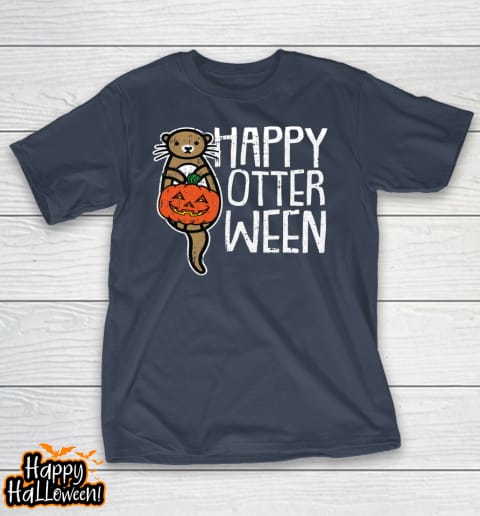 happy otter ween lazy halloween costume funny animal pun shirt