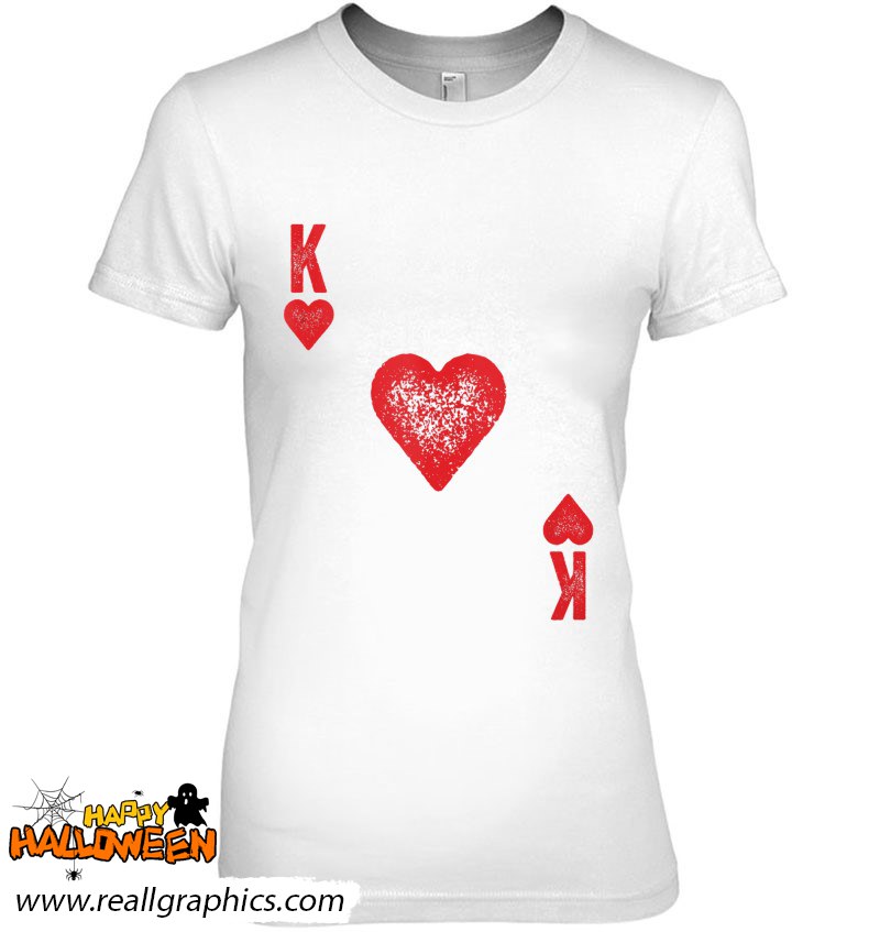 king of hearts halloween costume gift shirt