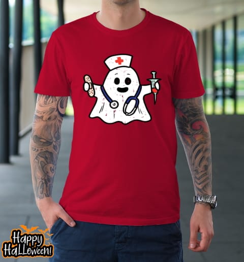 nurse ghost scrub top halloween costume for nurses rn shirt