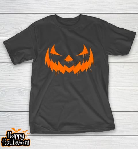 scary pumpkin laugh spooky halloween costume funny horror shirt