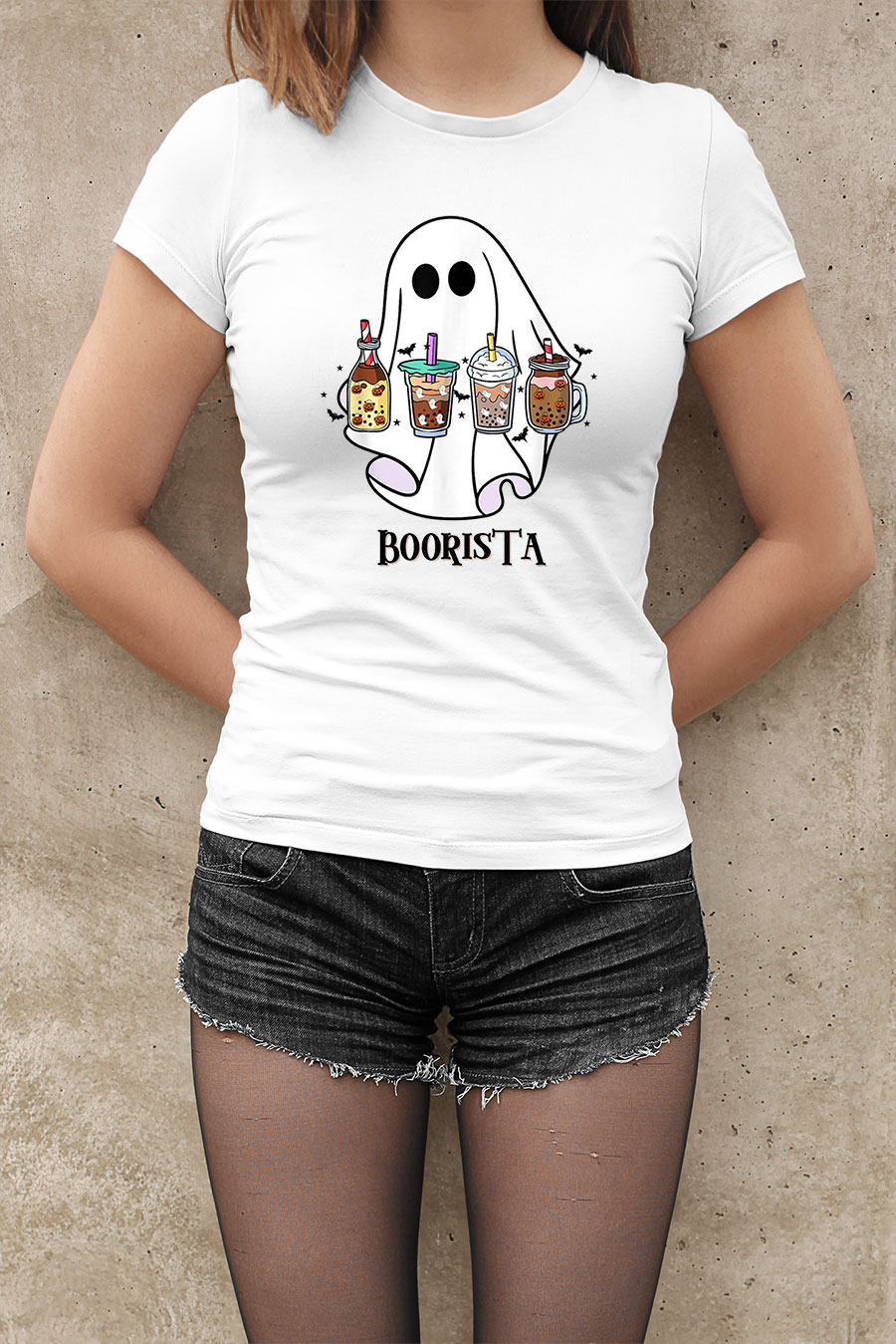 spooky ghost boorista boo coffee halloween spooky ghost coffee barista shirt