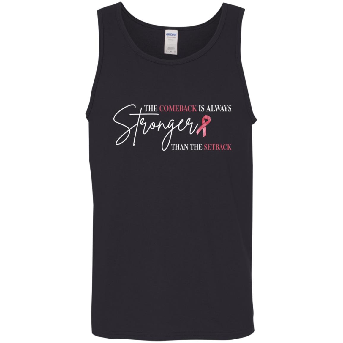 the comeback is always stronger than the setback breast cancer shirt