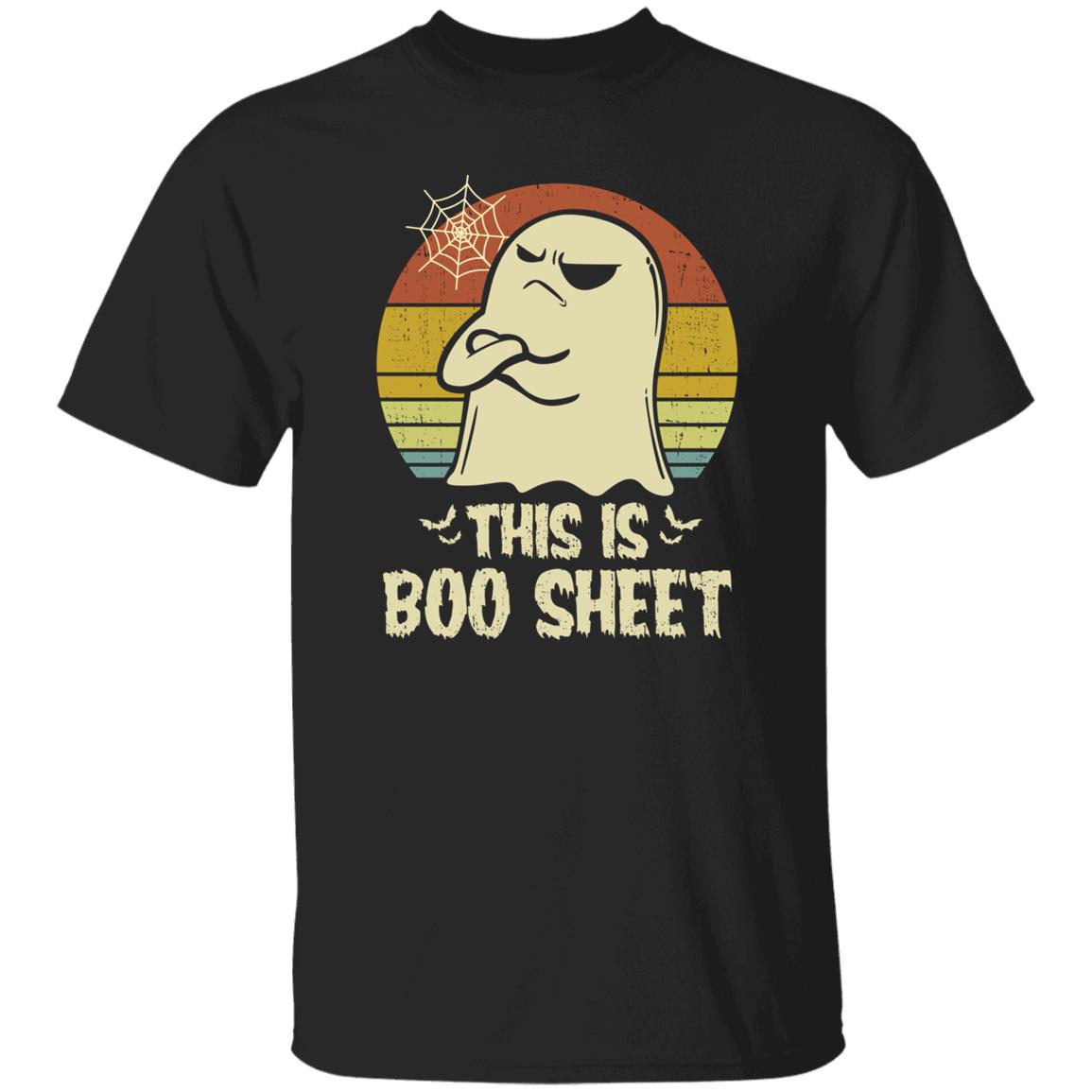 this is boo sheet ghost retro halloween costume t-shirt