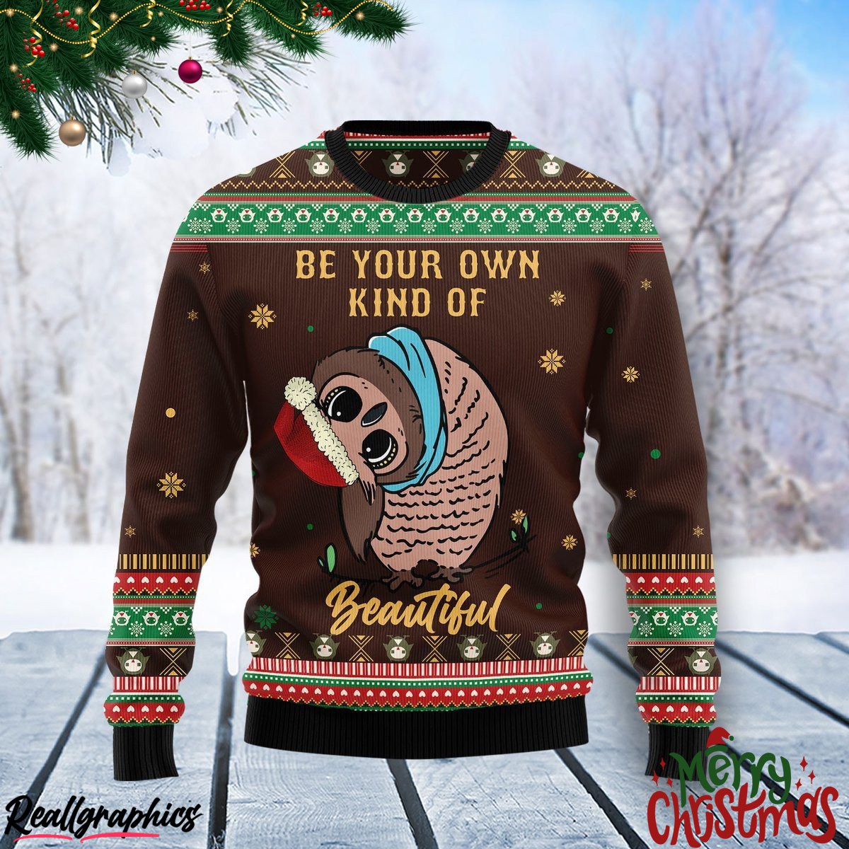 owl beautiful christmas ugly sweatshirt, sweater
