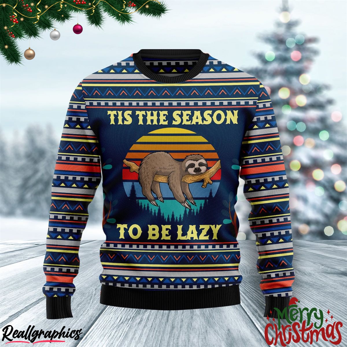 sloth tis the season christmas ugly sweatshirt, sweater