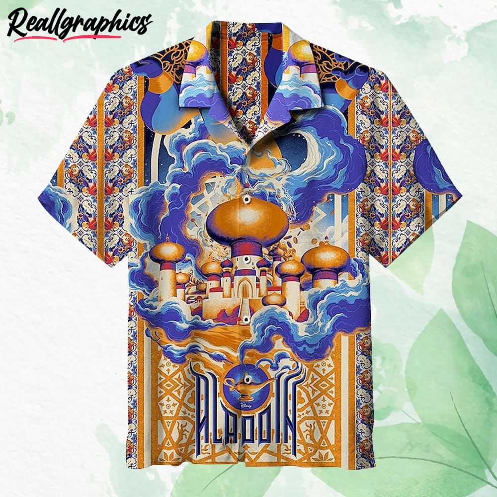 aladdin disney hawaiian shirt