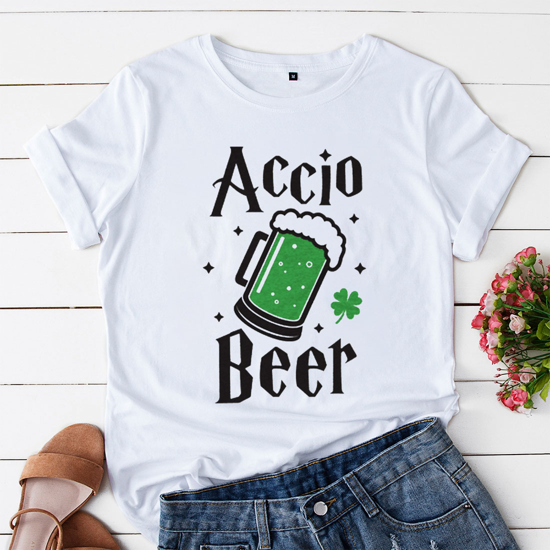 st patrick's day accio beer shirt