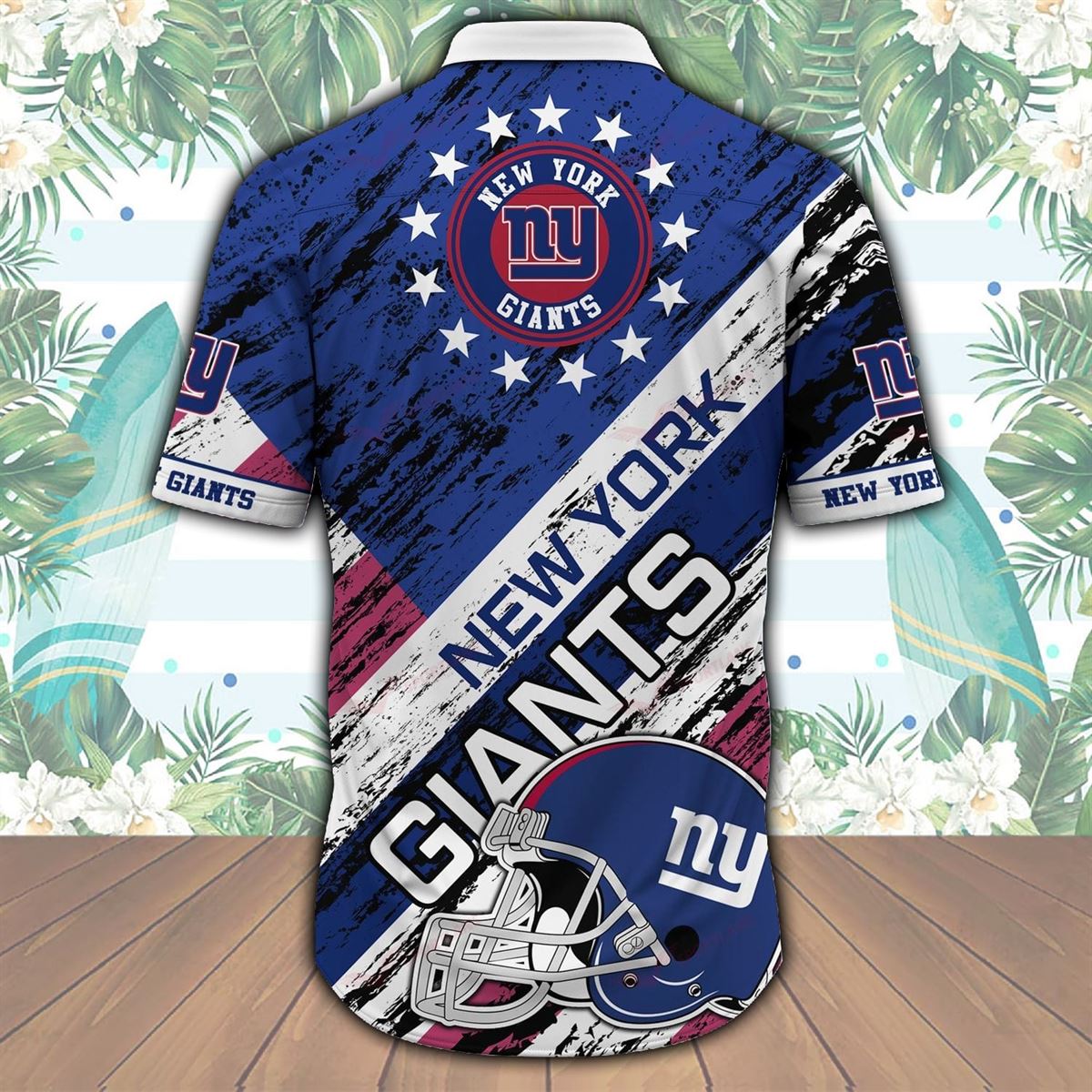 New York Giants NFL Hawaiian Shirt, Button Shirt - Reallgraphics