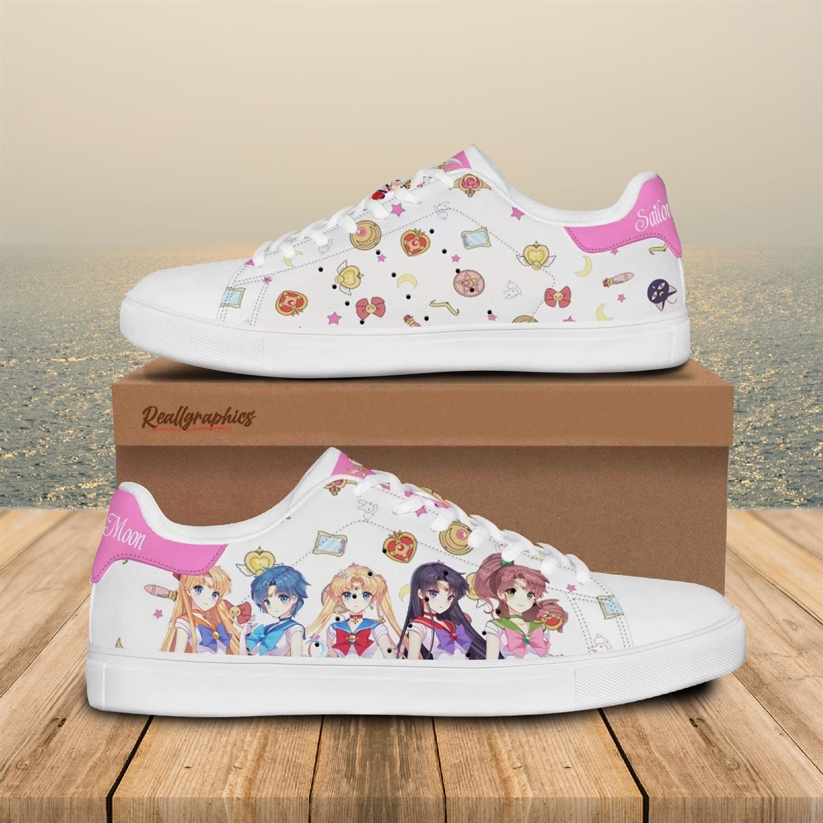 sailor guardians sneakers custom sailor moon anime shoes