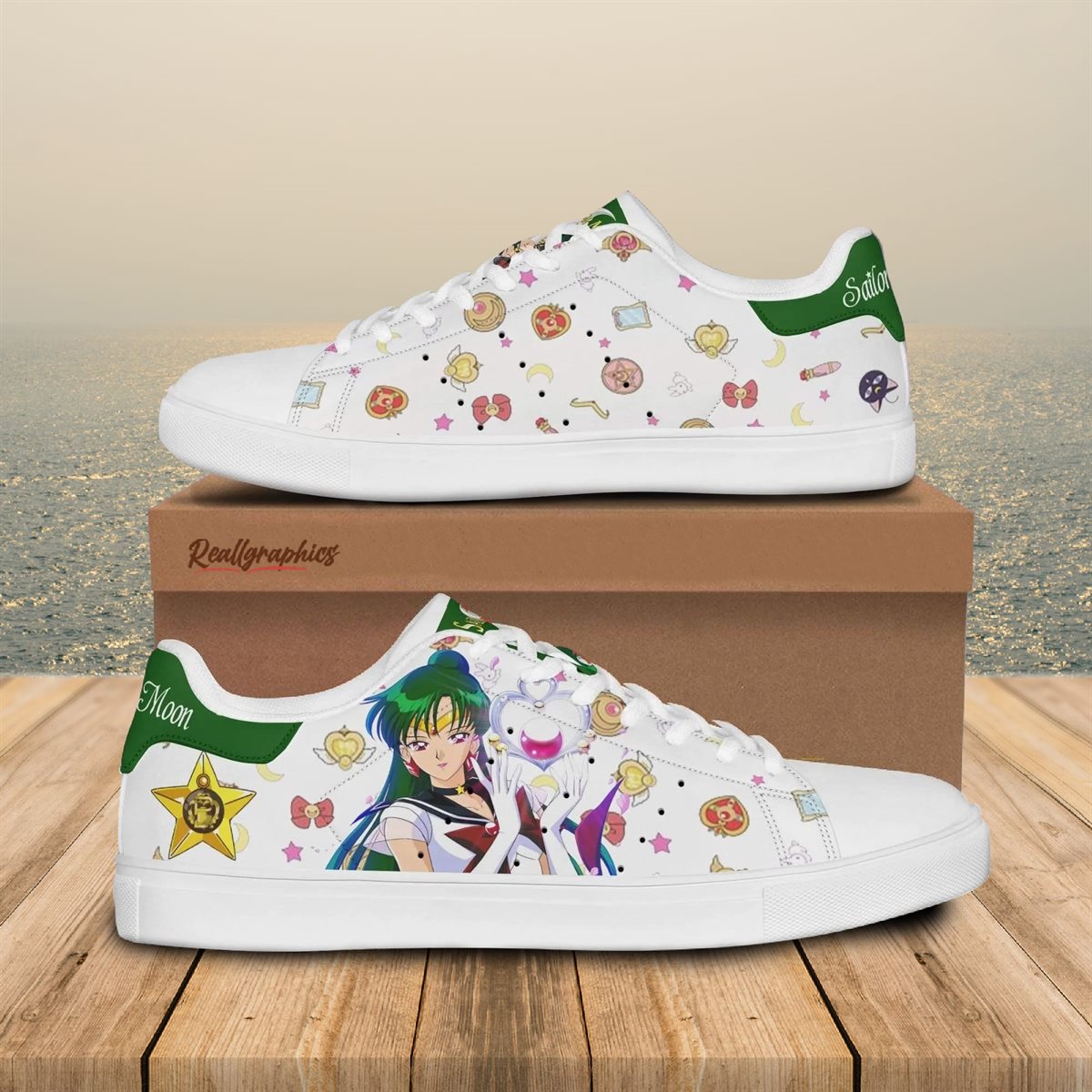 sailor pluto sneakers custom sailor moon anime shoes