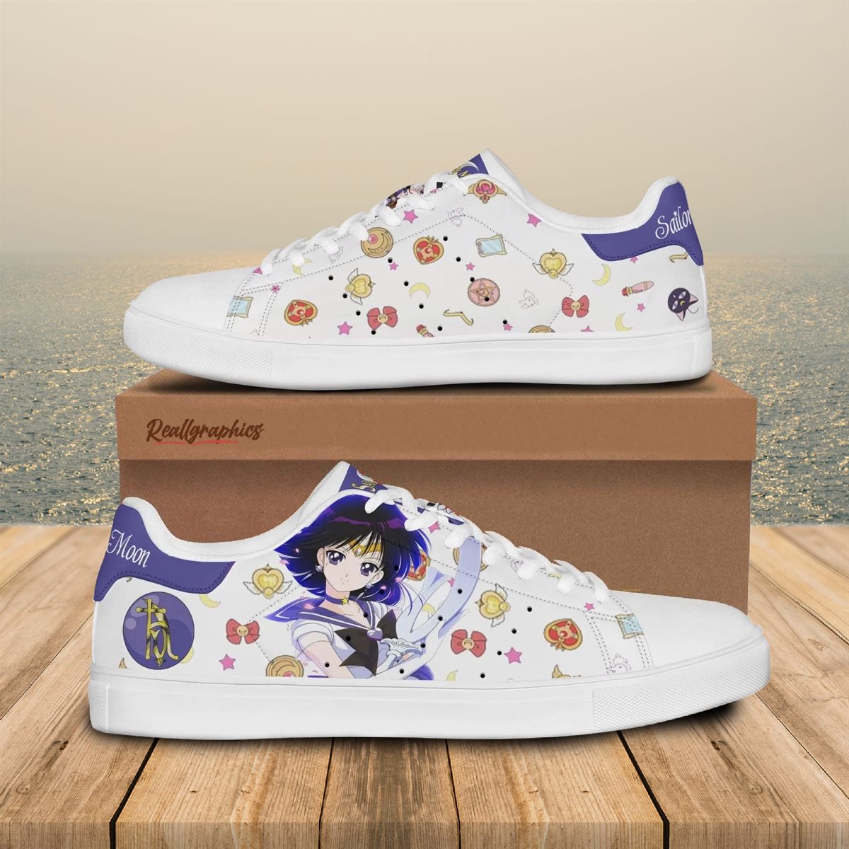 sailor saturn sneakers custom sailor moon anime shoes