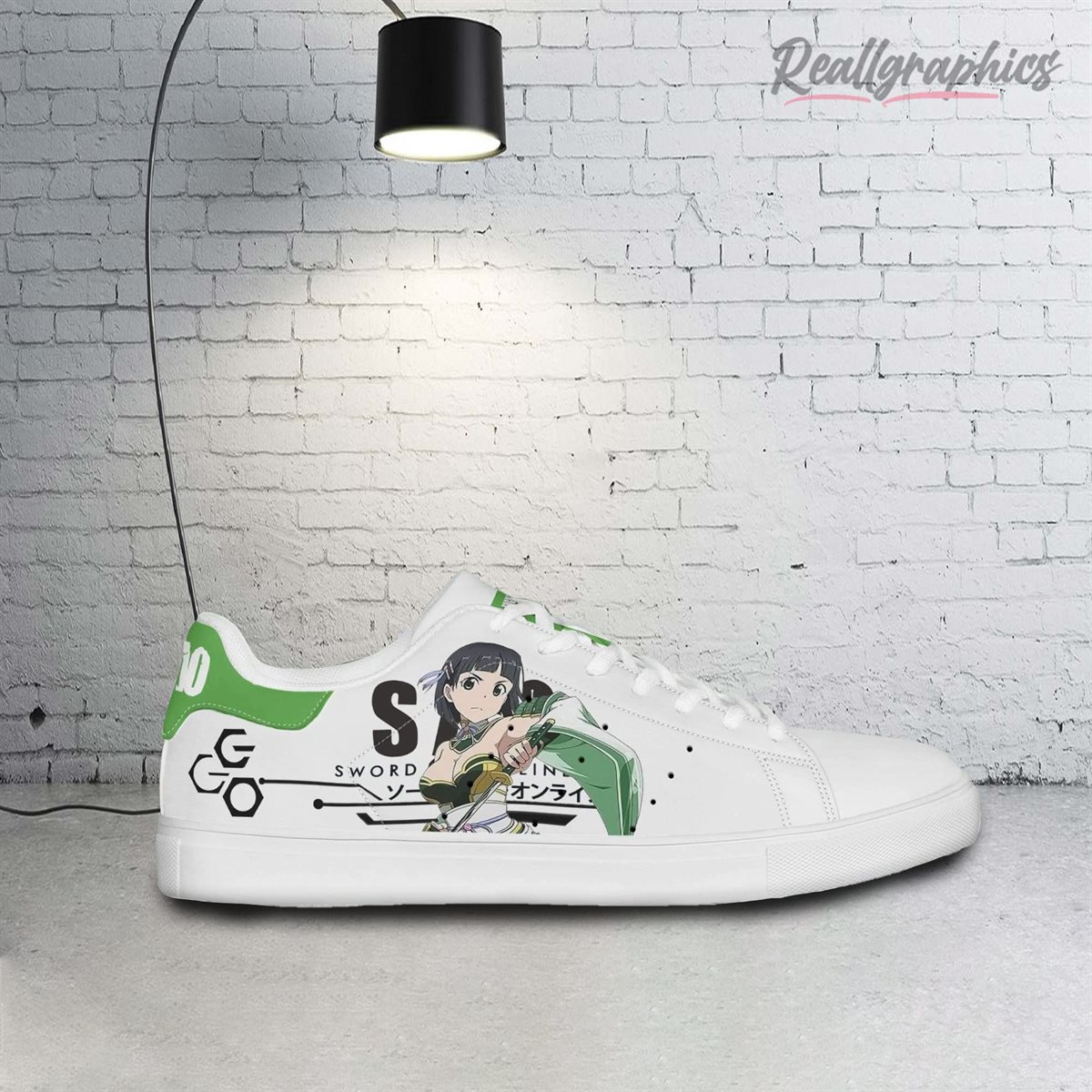suguha kirigaya sneakers custom sword art online anime stan smith shoes