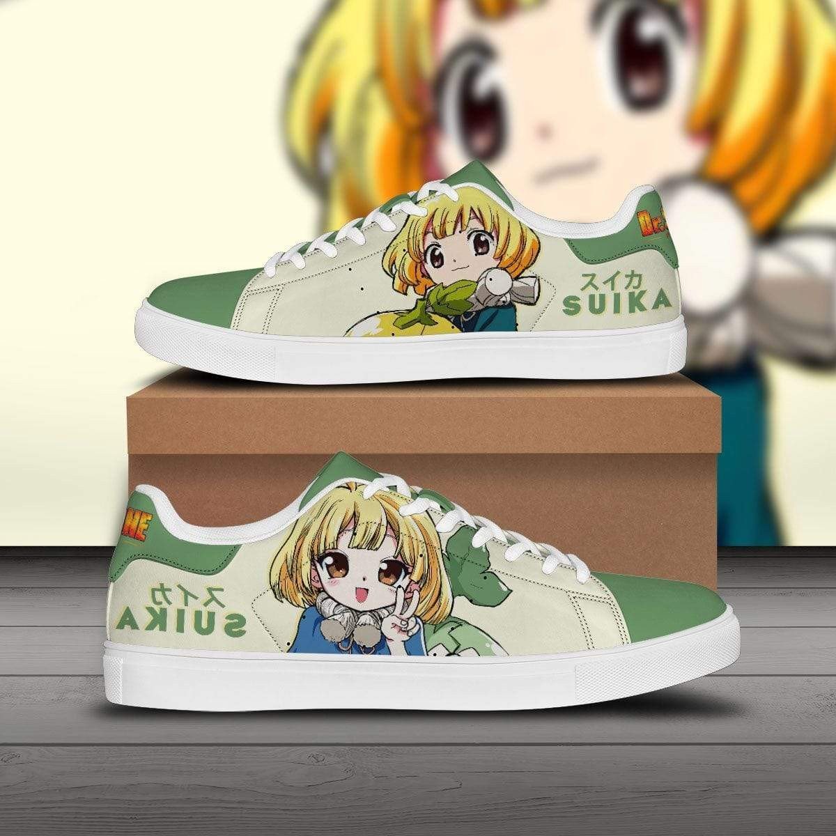 suika skate sneakers custom dr. stone anime shoes