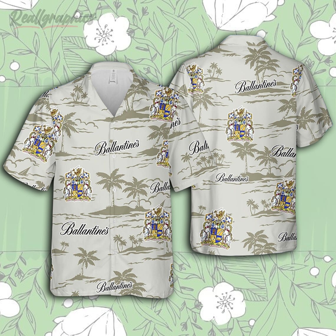 ballantines hawaiian beach pattern shirt hawaii beer loves shirt