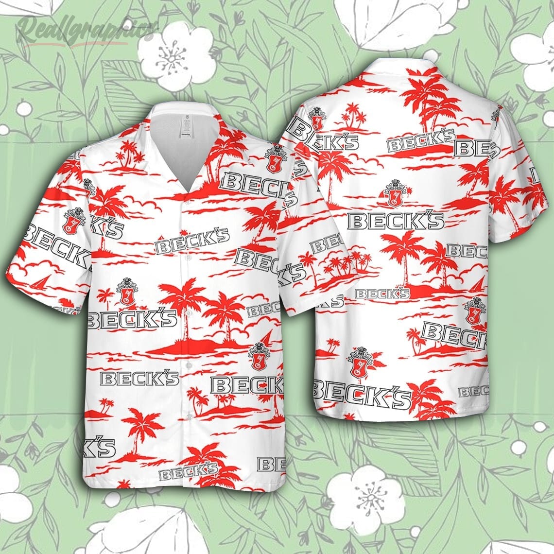 becks beer hawaiian beach pattern shirt hawaii beer loves shirt