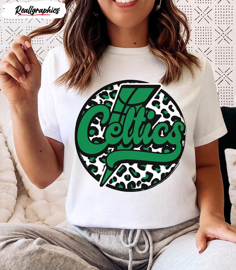 boston celtics leopard basketball shirt