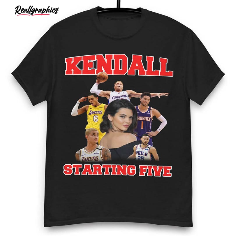 funny kendall jenner starting five shirt