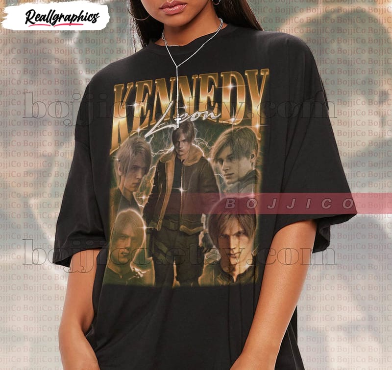 leon kennedy horror game cool shirt