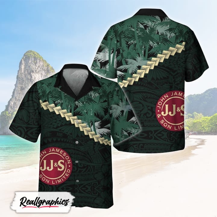 summer palm tree blend polynesian jameson whiskey hawaiian shirt shirt for summer