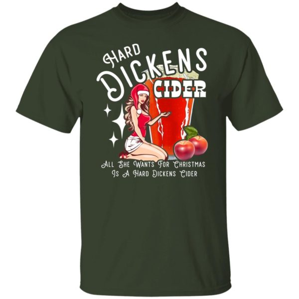 dickens cider christmas cotton tee shirt