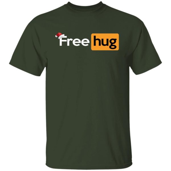 free hug christmas cotton tee shirt