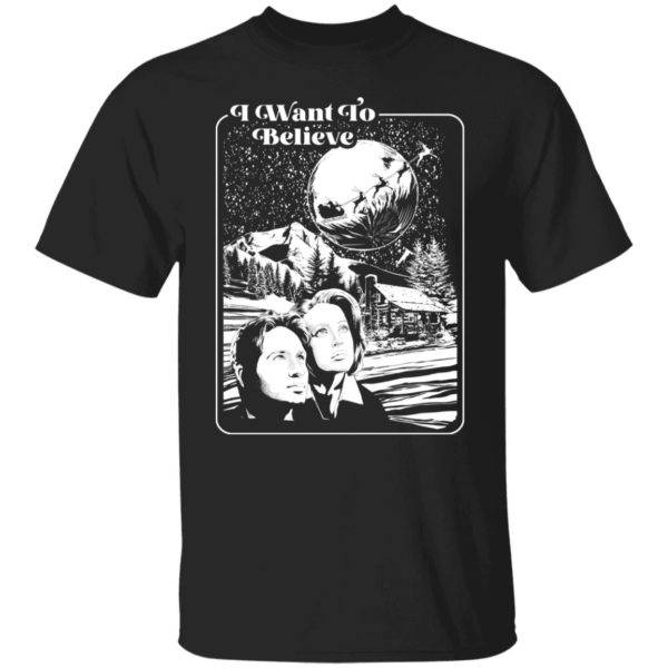i want to believe cotton tee shirt