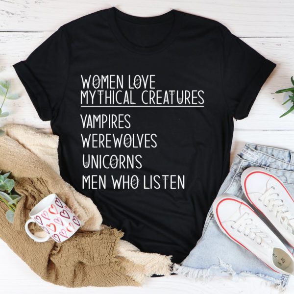 women love mythical creatures tee shirt