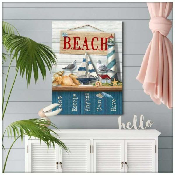 beach poster & canvas