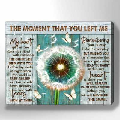 butterfly the moment that you left me dandelion wall art floral decor