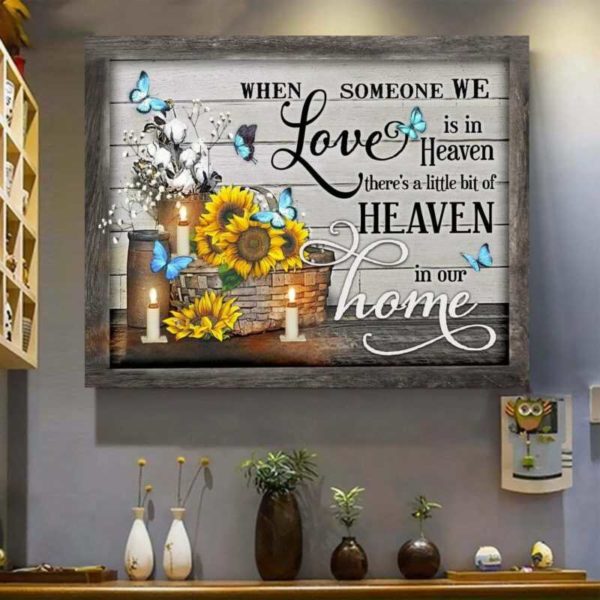 butterfly when someone we love is in heaven wall art floral decor