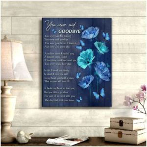 butterfly you never said goodbye wall art canvas decor