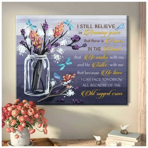 i still believe dragonfly wall art (canvas & poster)