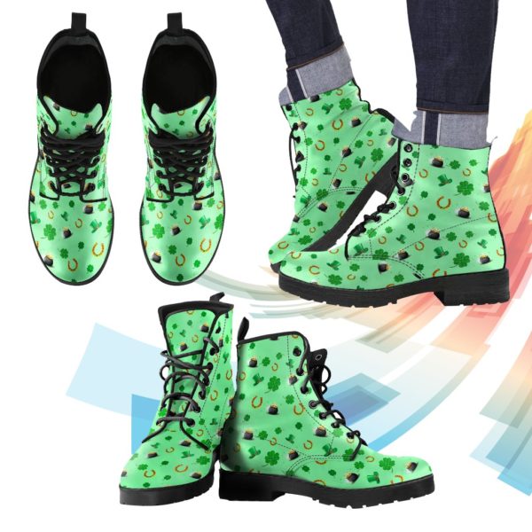 st patricks day leather boots