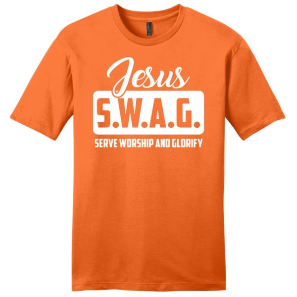 jesus s.w.a.g serve worship and glorify mens christian t-shirt