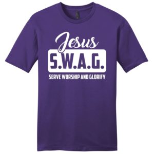 jesus s.w.a.g serve worship and glorify mens christian t-shirt
