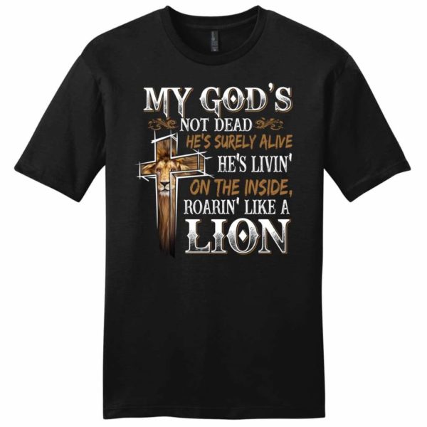 my god's not dead mens christian t-shirt