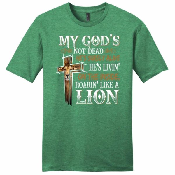 my god's not dead mens christian t-shirt