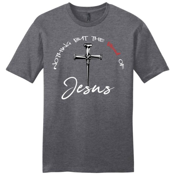 nothing but the blood of jesus mens christian t-shirt | jesus shirts