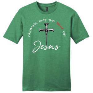 nothing but the blood of jesus mens christian t-shirt | jesus shirts